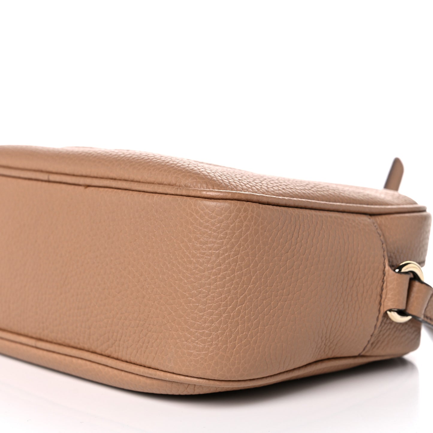 Pebbled Calfskin Small Soho Disco Bag Camelia