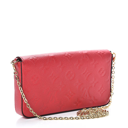 Louis Vuitton Empreinte Pochette Felicie Chain Wallet Cherry 3 of 13
