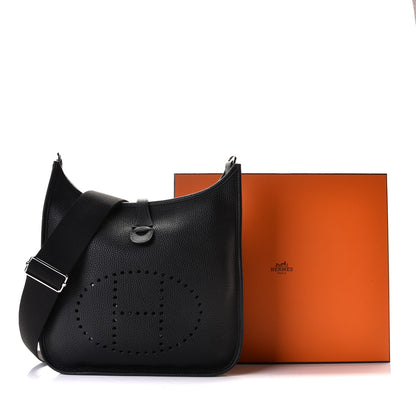 Hermes Taurillon Clemence Evelyne III PM Black 10 of 10