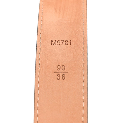 Louis Vuitton Mini Monogram 25mm LV Initiales Belt 90 36 4 of 8