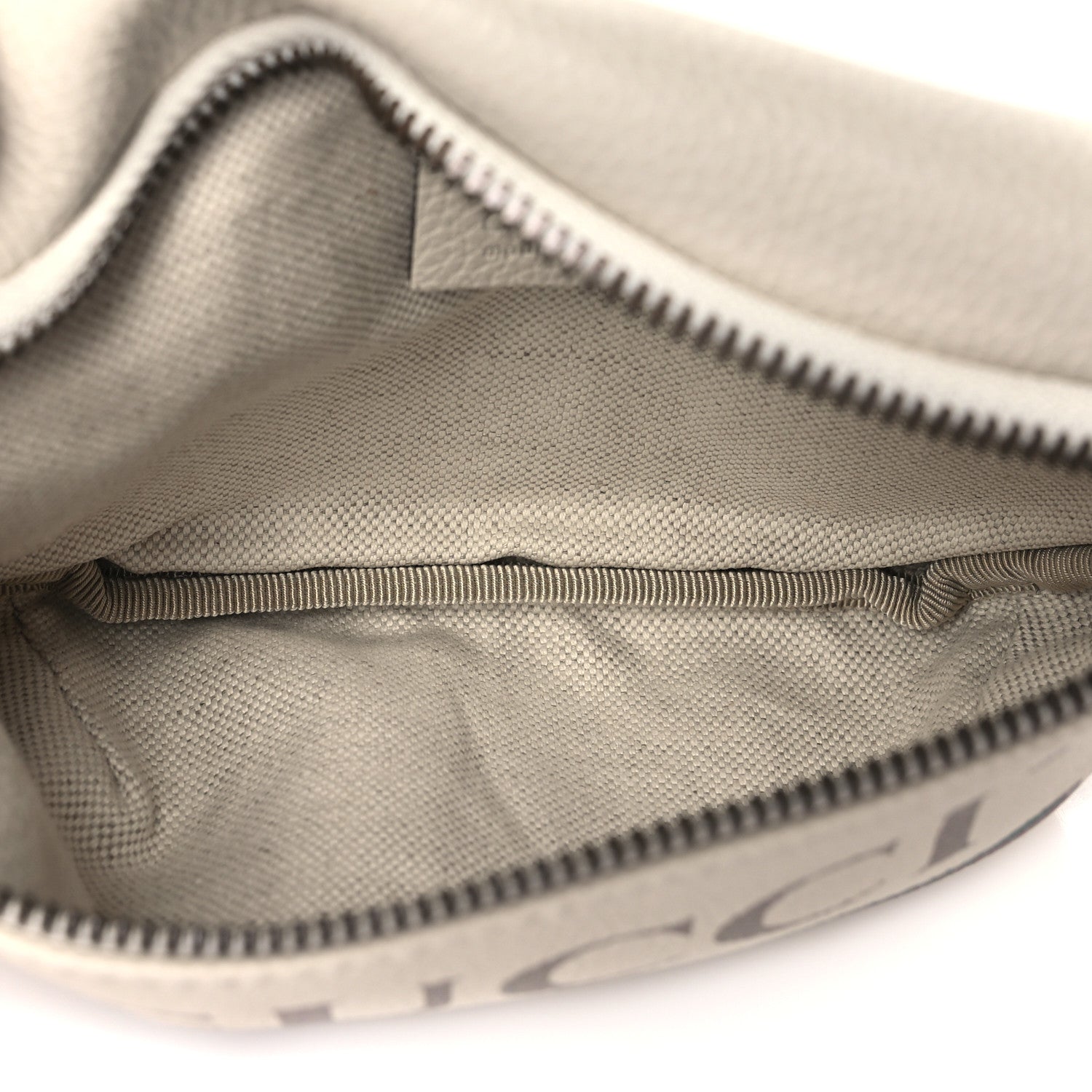 Gucci Grained Calfskin Small Logo Belt Bag White 5 of 10
