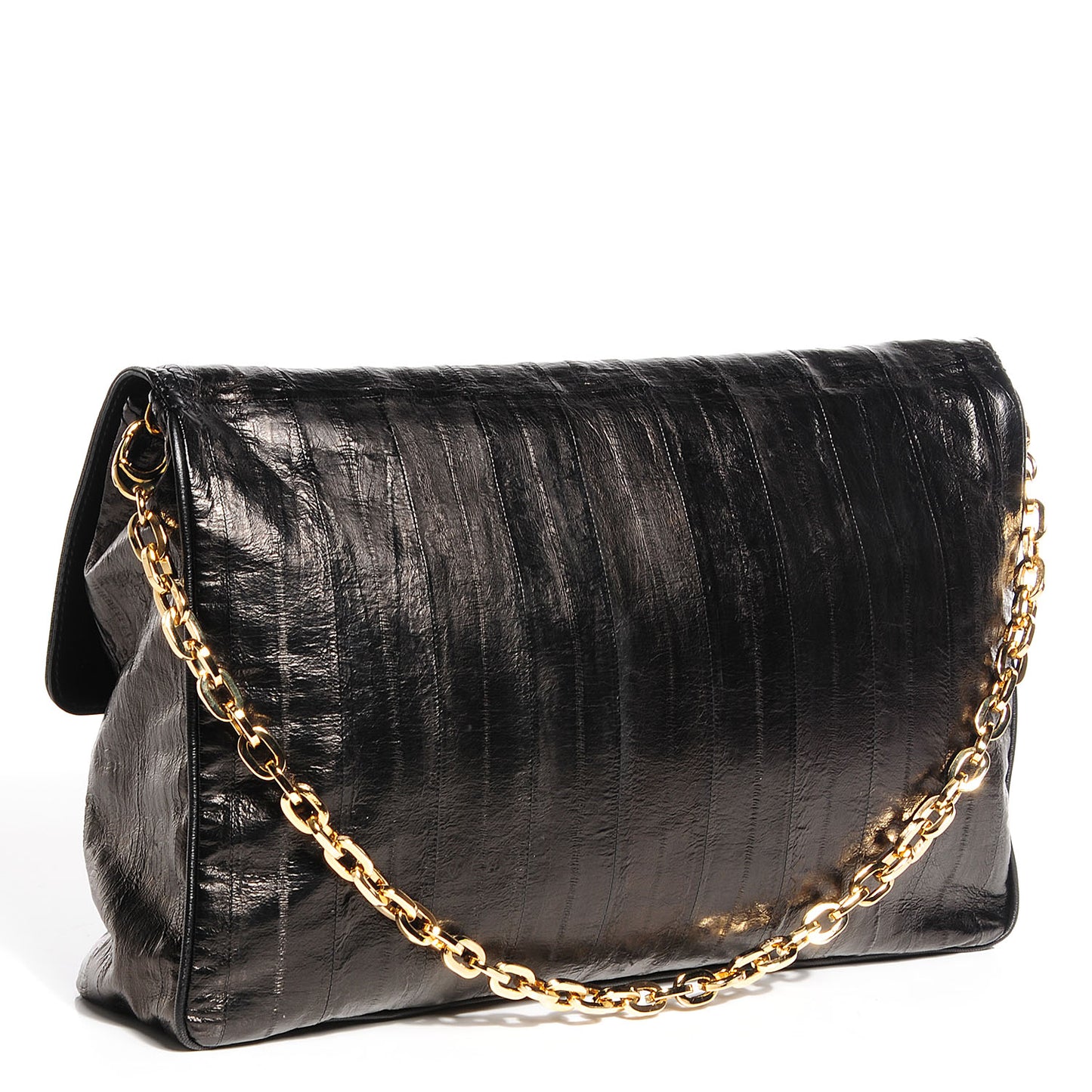 Eel Skin Carolina Oversized Clutch