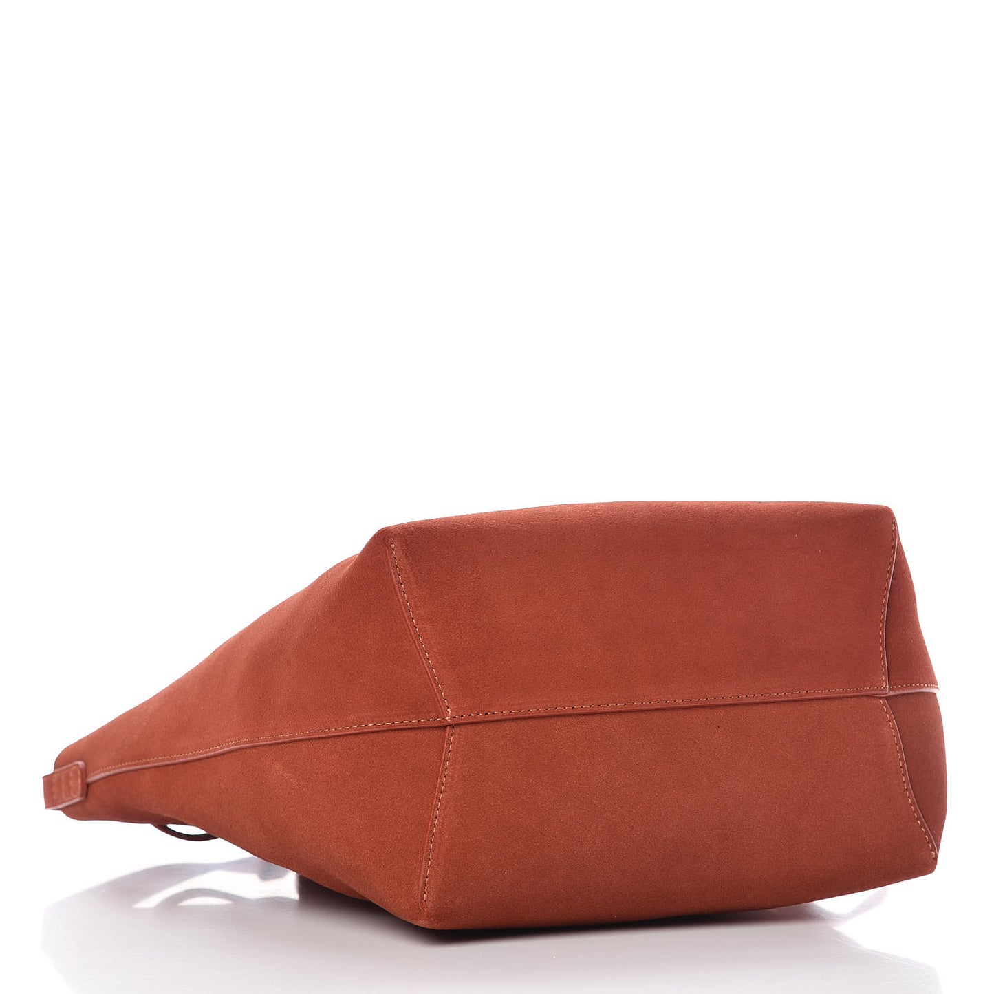 Suede Bucket Bag Brick