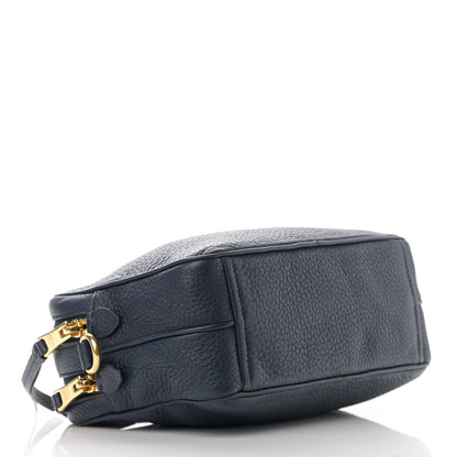 Prada Vitello Daino Medium Double Zip Shoulder Bag Baltico 4 of 12