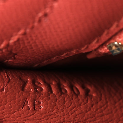 Hermes Madame Calfskin Kelly Sellier 25 Capucine Sanguine 7 of 10