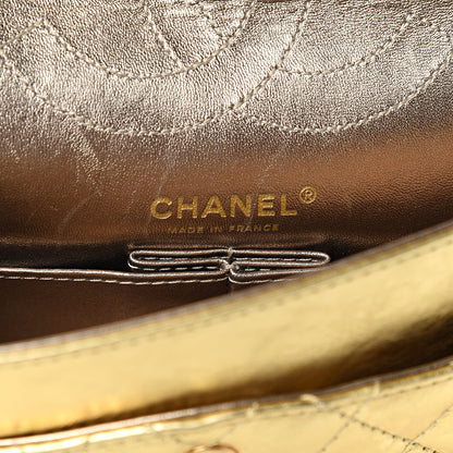 Chanel Metallic Aged Calfskin Quilted 2.55 Reissue 225 Flap Gold 5 of 11