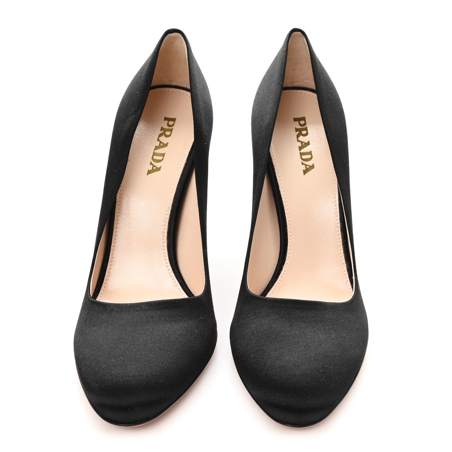 Prada Satin Pumps 36 Black 3 of 8