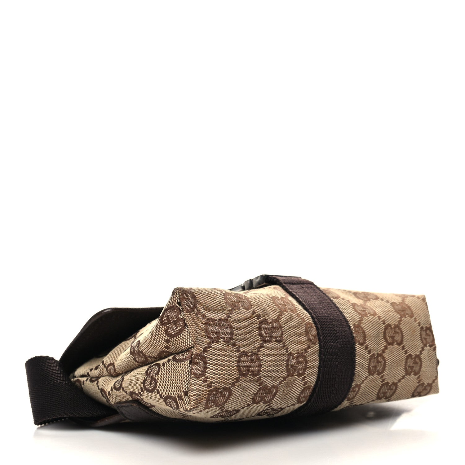 Gucci Monogram Waist Pouch Bag Dark Brown 4 of 10