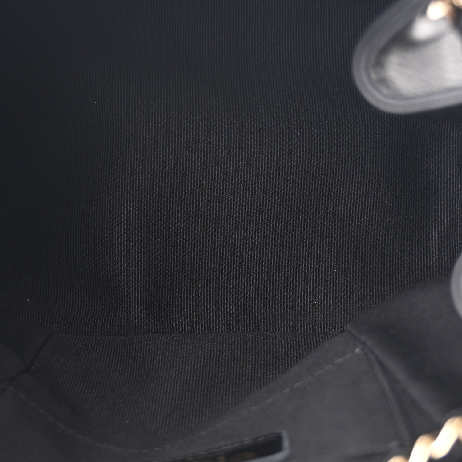 Chanel Lambskin Quilted Small Duma Drawstring Backpack Black 5 of 10