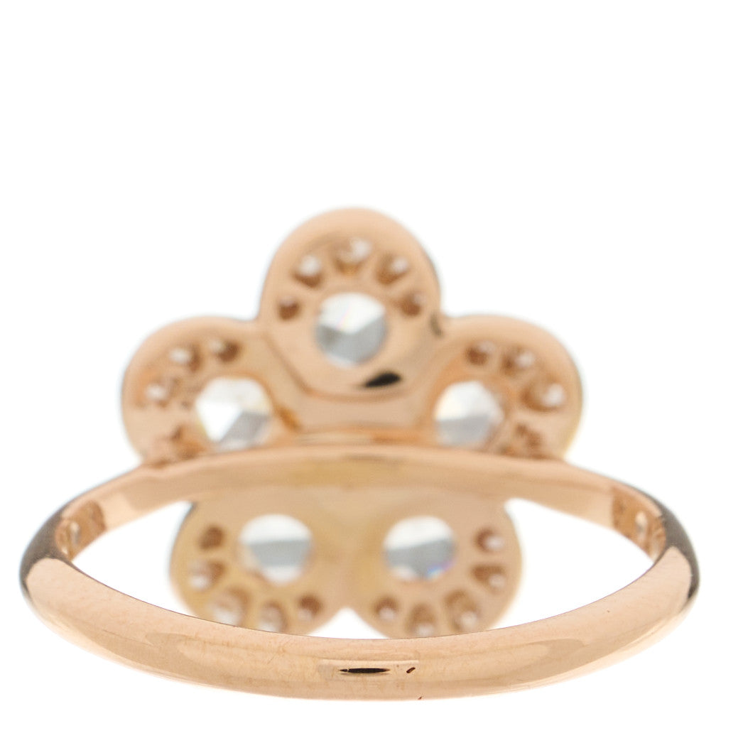 Tiffany 18K Rose Gold Diamond Garden Flower Ring 49 5 3 of 5
