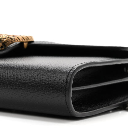 Gucci Calfskin Web Mini Dionysus Chain Wallet Black 9 of 10