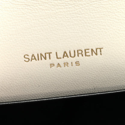 Saint Laurent Lambskin Quilted Monogram Micro Gaby Crossbody Bag Blanc Vintage 6 of 9