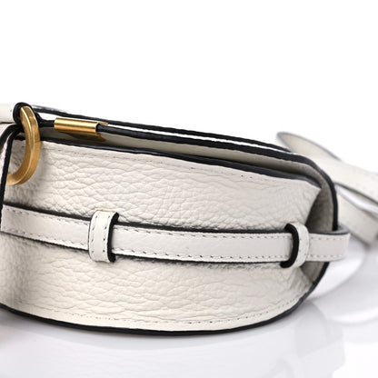 Chloe Calfskin Mini Marcie Round Crossbody Bag Abstract White 10 of 13