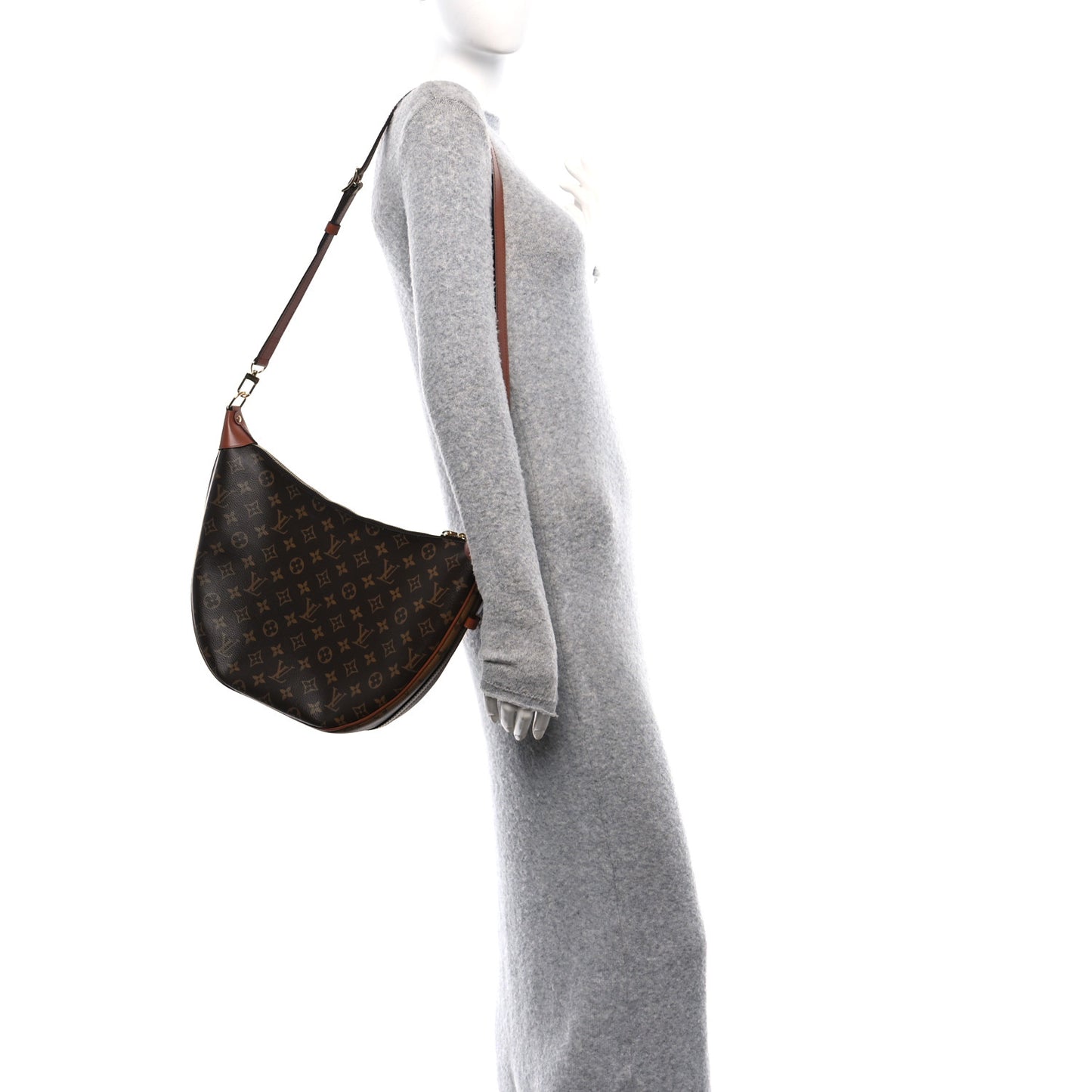 Reverse Monogram Loop Hobo