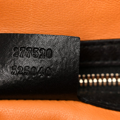 Gucci Nubuck Medium New Jackie Shoulder Bag Black Orange 7 of 12