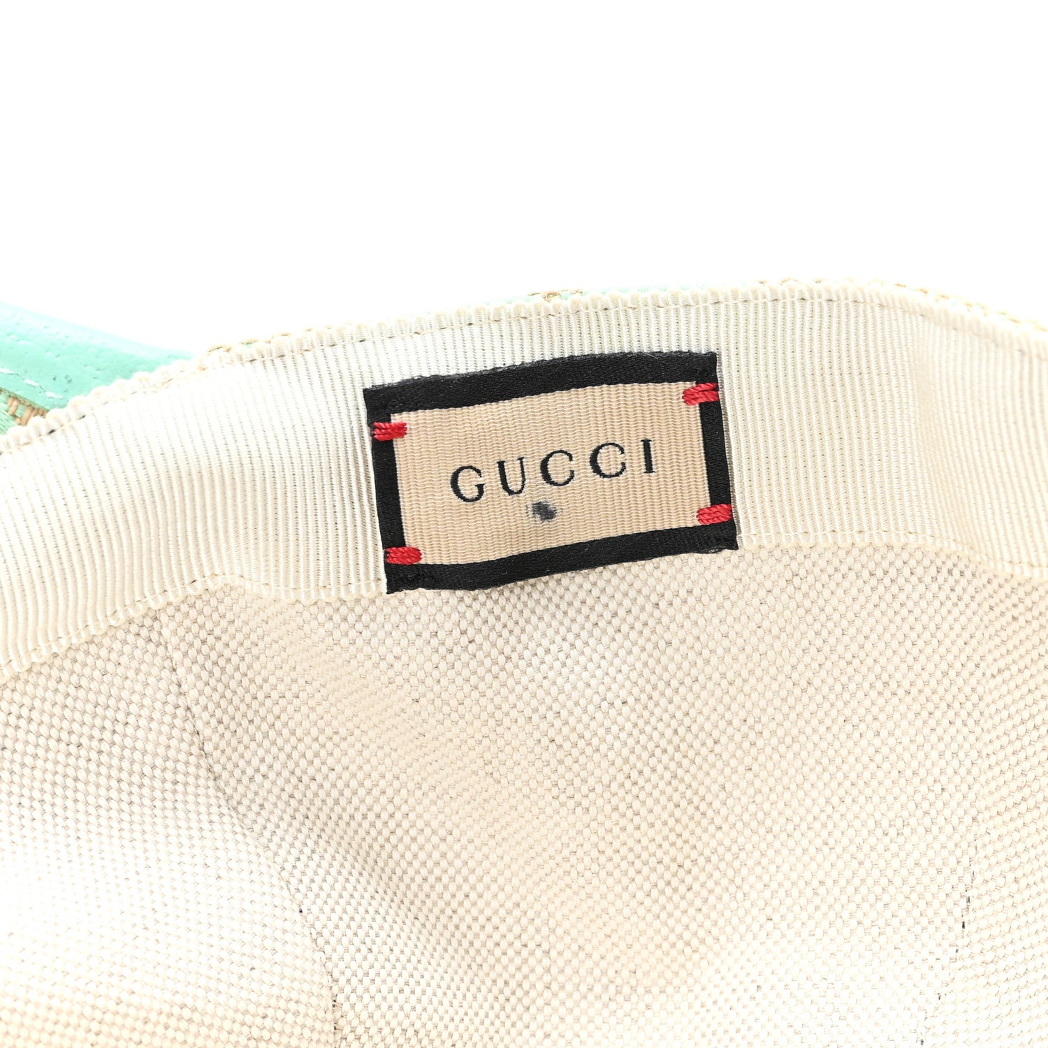 Gucci Monogram Jumbo GG Mosteri Baseball Hat Beige Pepper Mint 8 of 10