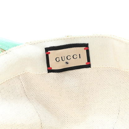Gucci Monogram Jumbo GG Mosteri Baseball Hat Beige Pepper Mint 8 of 10