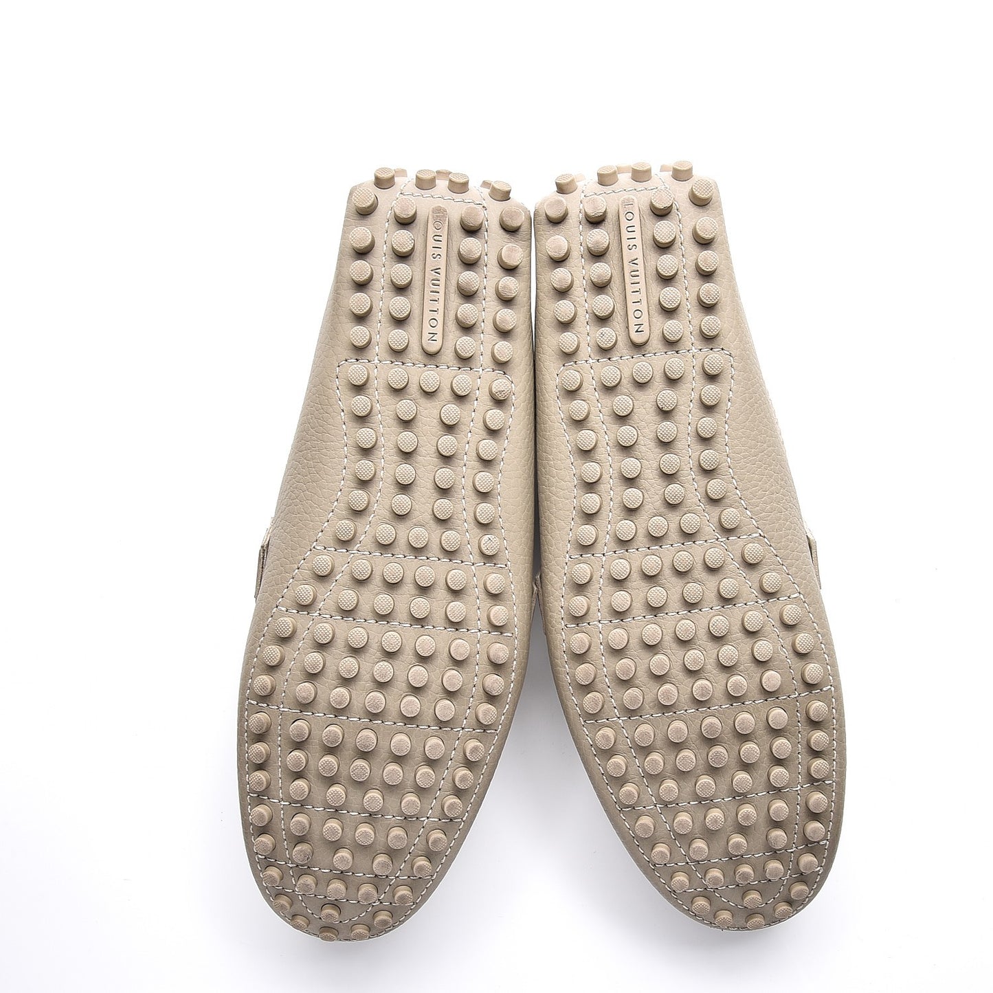 Mens Calfskin Hockenheim Moccasin Loafers 8 Beige