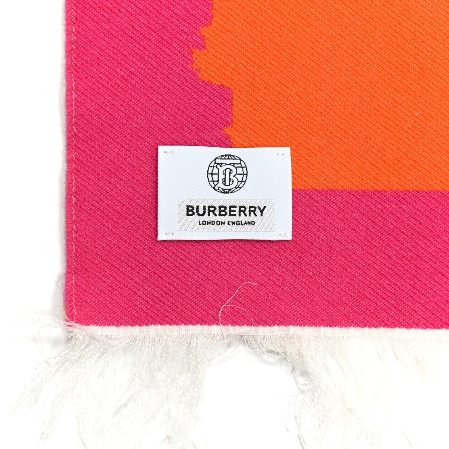 Wool Silk Love Logo Football Scarf Orange