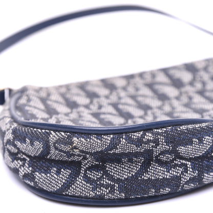 Christian Dior Monogram Mini Saddle Pochette Navy 6 of 11