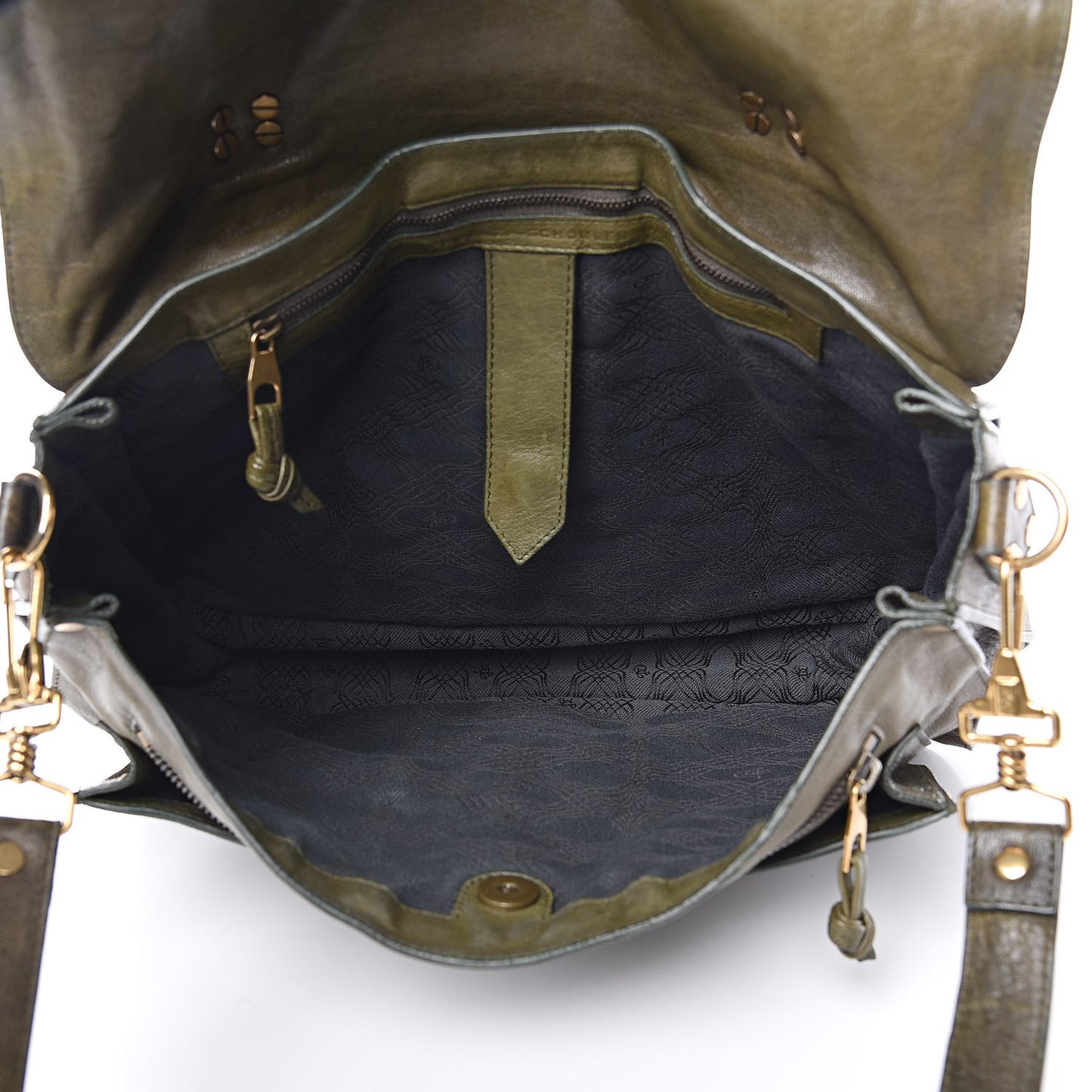 Lambskin Large PS1 Satchel Military