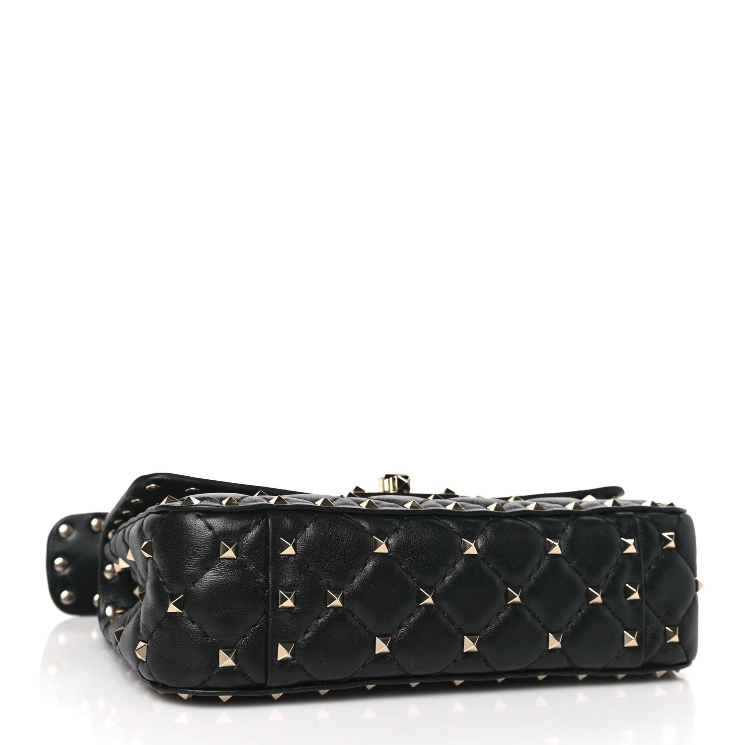 Valentino Garavani Nappa Small Rockstud Spike Shoulder Bag Black 4 of 8