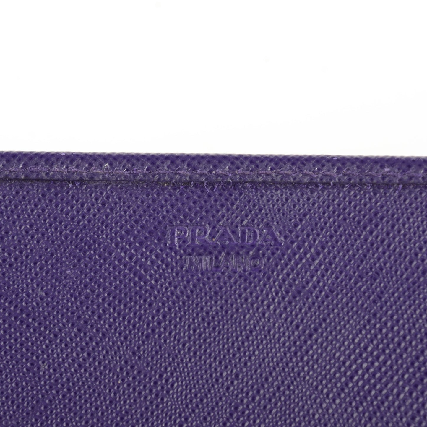 Saffiano Metal Oro Chain Wallet Viola