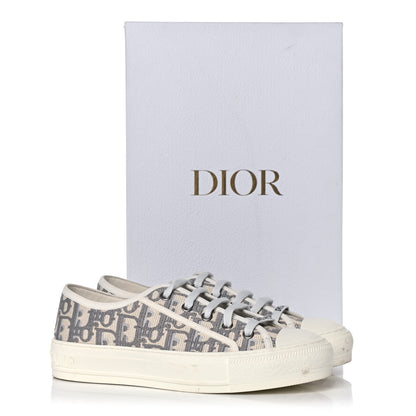 Christian Dior Canvas Oblique Walk'N'Dior Low Top Sneakers 36 Grey Stone 11 of 11