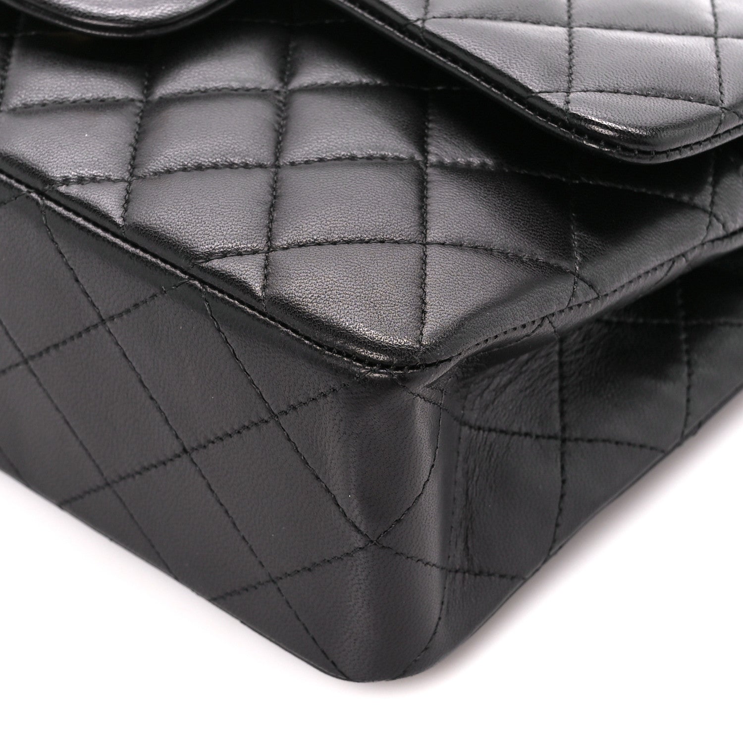Chanel Lambskin Quilted Small Double Flap Black 11 of 12
