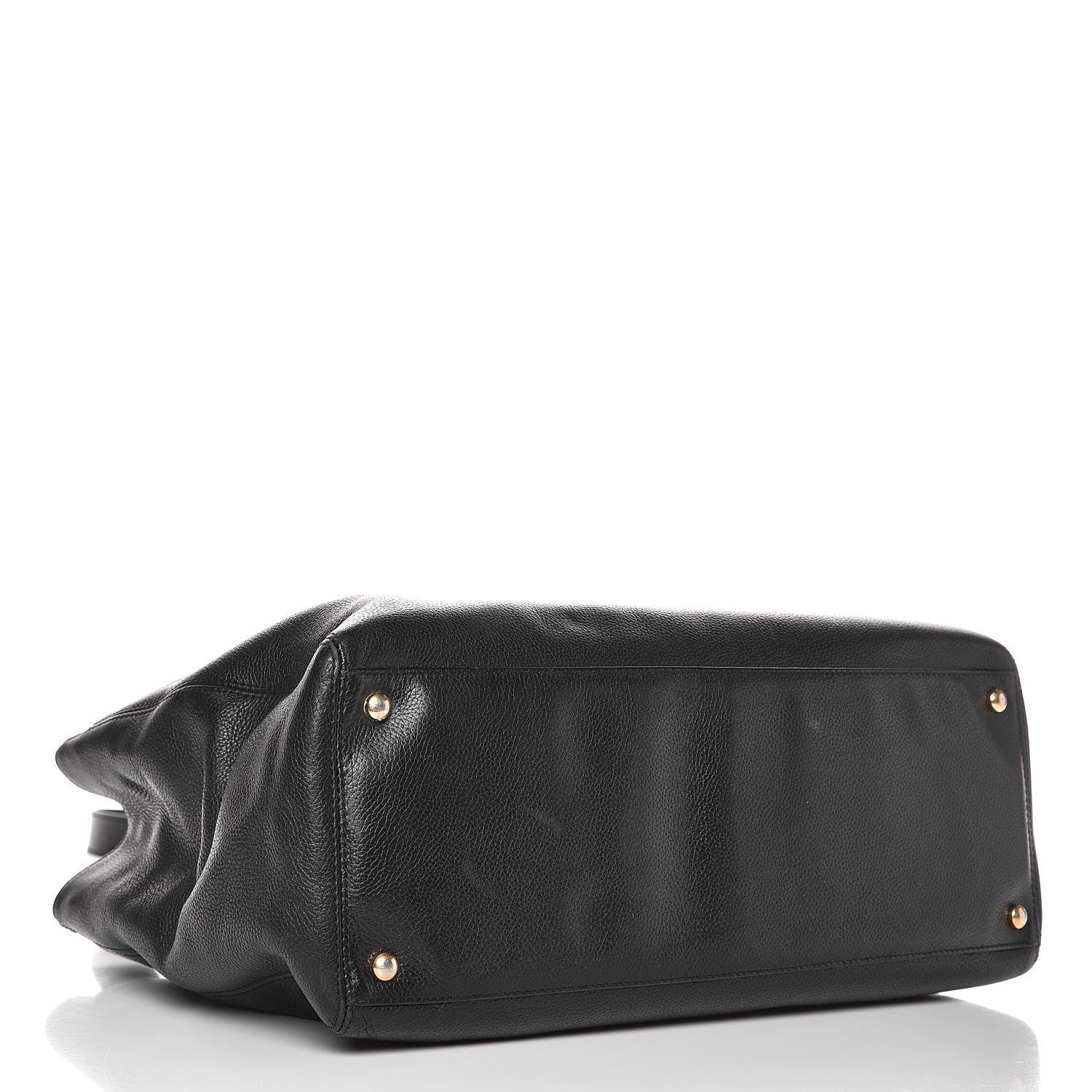 Chanel Calfskin Cerf Executive Shopper Tote Black 4 of 12
