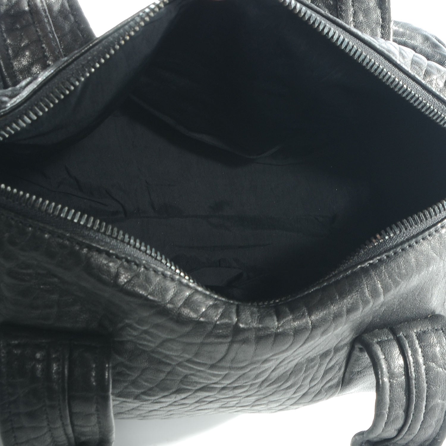 Alexander Wang Pebbled Leather Rocco Black w Black Hardware 5 of 7