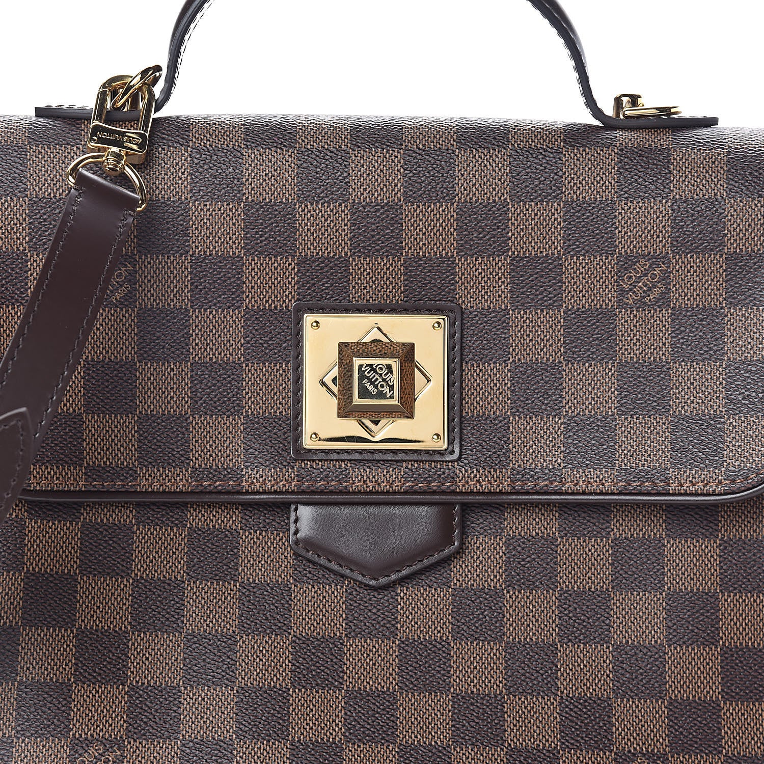 Louis Vuitton Damier Ebene Bergamo MM 7 of 9