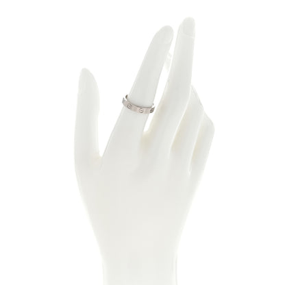 Cartier 18K White Gold 3.5mm LOVE Wedding Band Ring 54 6.75 3 of 4