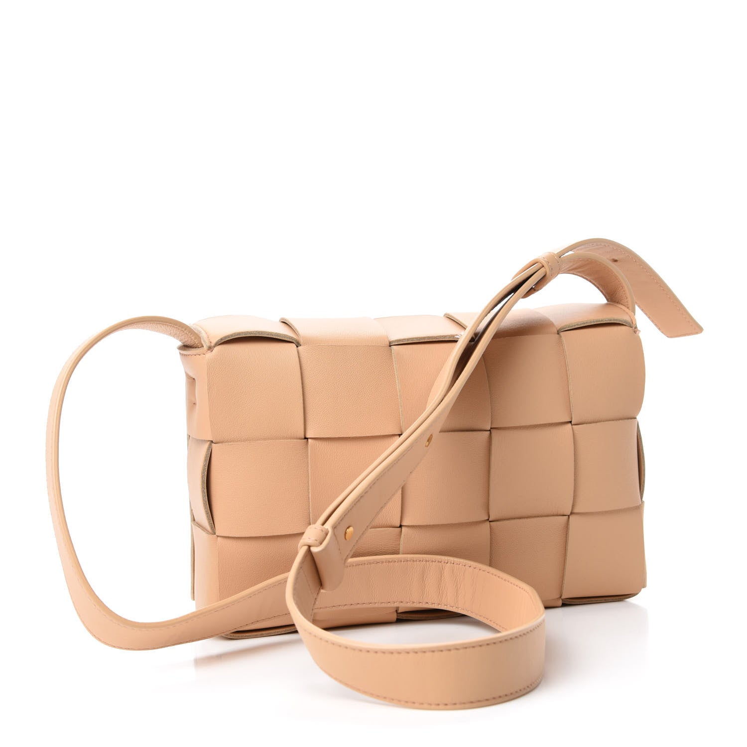 Bottega Veneta Nappa Maxi Intreccio Cassette Bag Nude 3 of 9