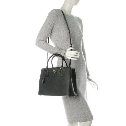 Prada Saffiano Lux Medium Tote Nero Black 2 of 7