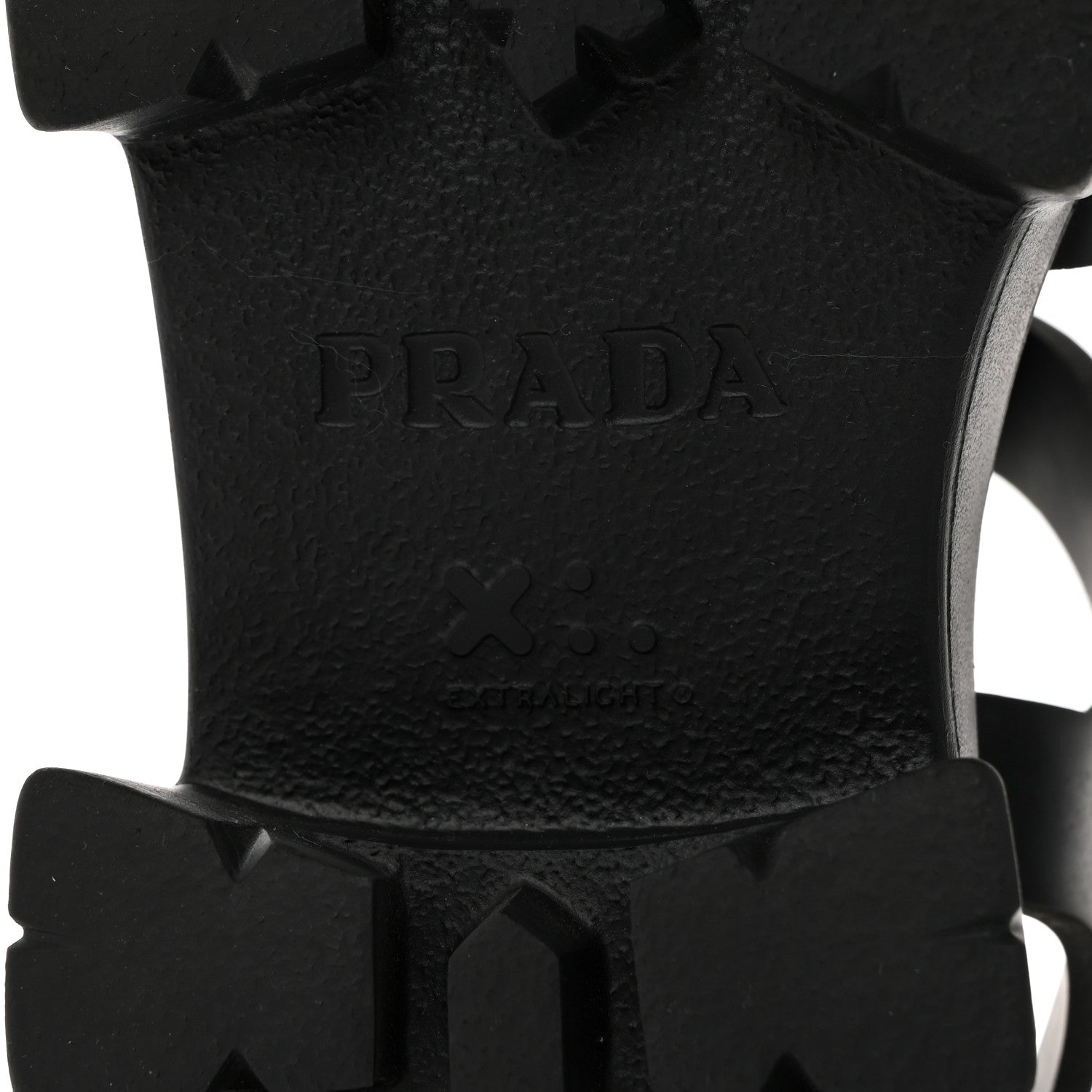 Prada Foam Rubber Triangle Logo Monolith 55mm Cage Sandals 40 Black 8 of 9