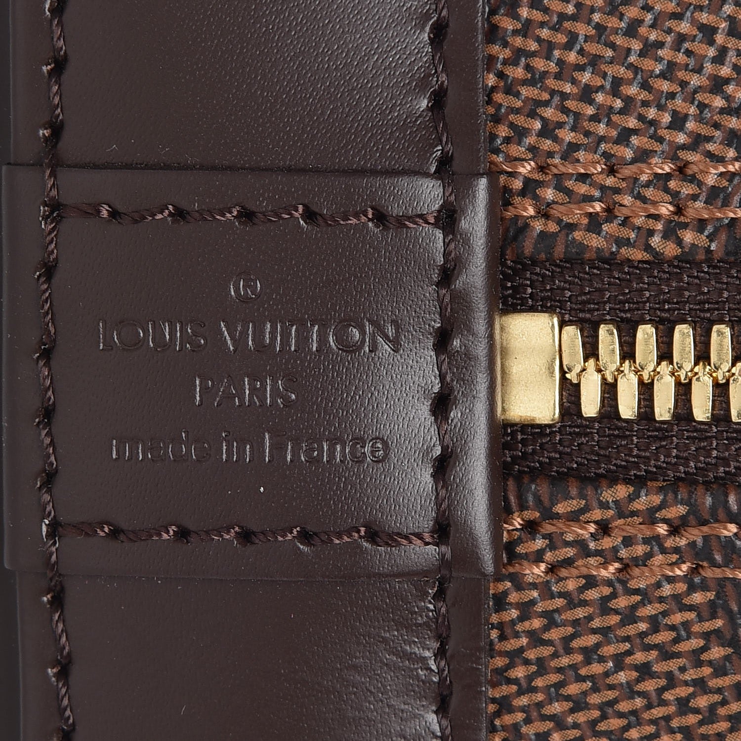 Louis Vuitton Damier Ebene Alma BB 8 of 8
