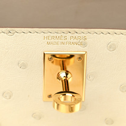 Hermes Ostrich Kelly Sellier Mini 20 Beton 6 of 11