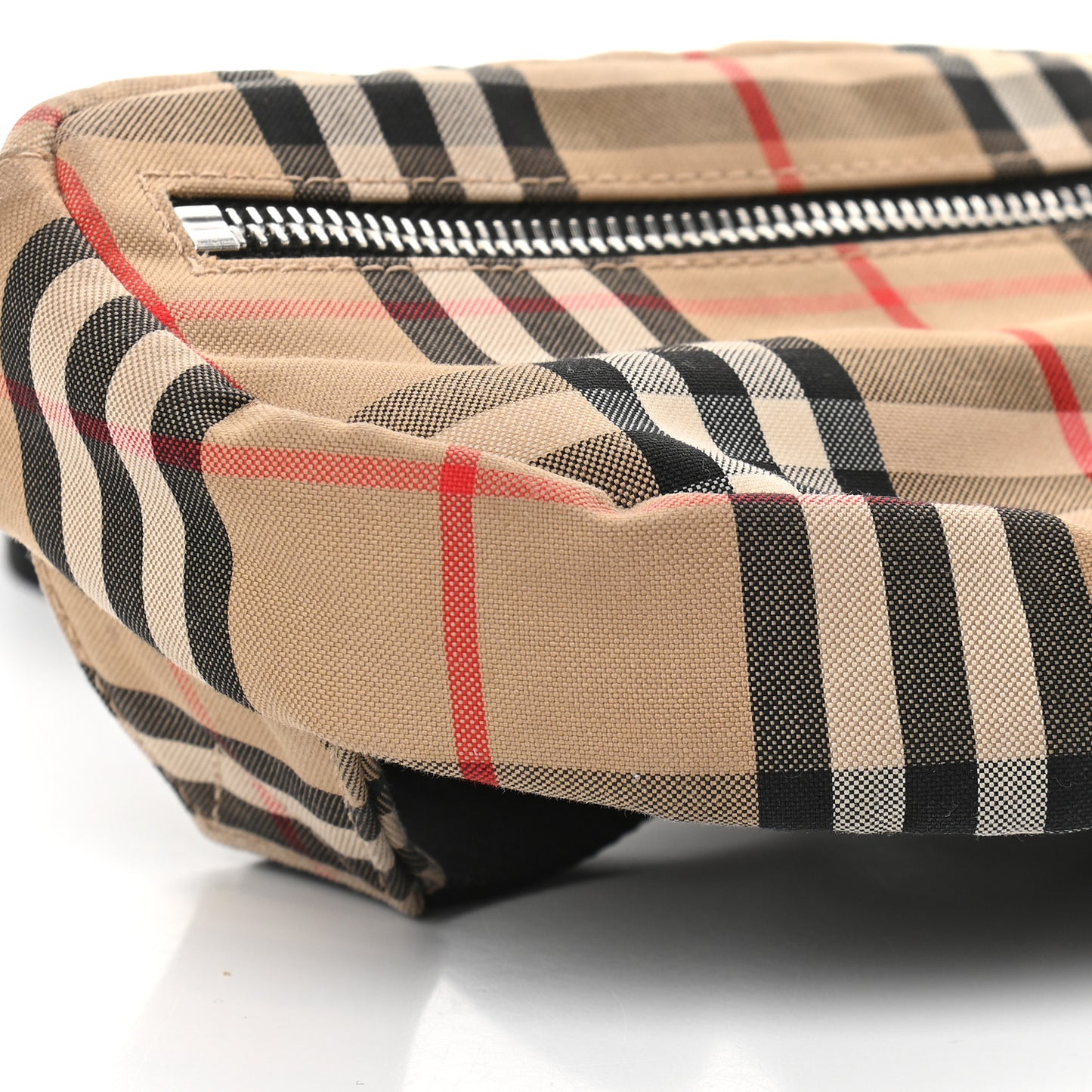 Nylon Vintage Check Small Cannon Bum Bag Archive Beige