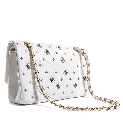 Chanel Calfskin CC Punk 2.55 Reissue 225 Flap White 3 of 9