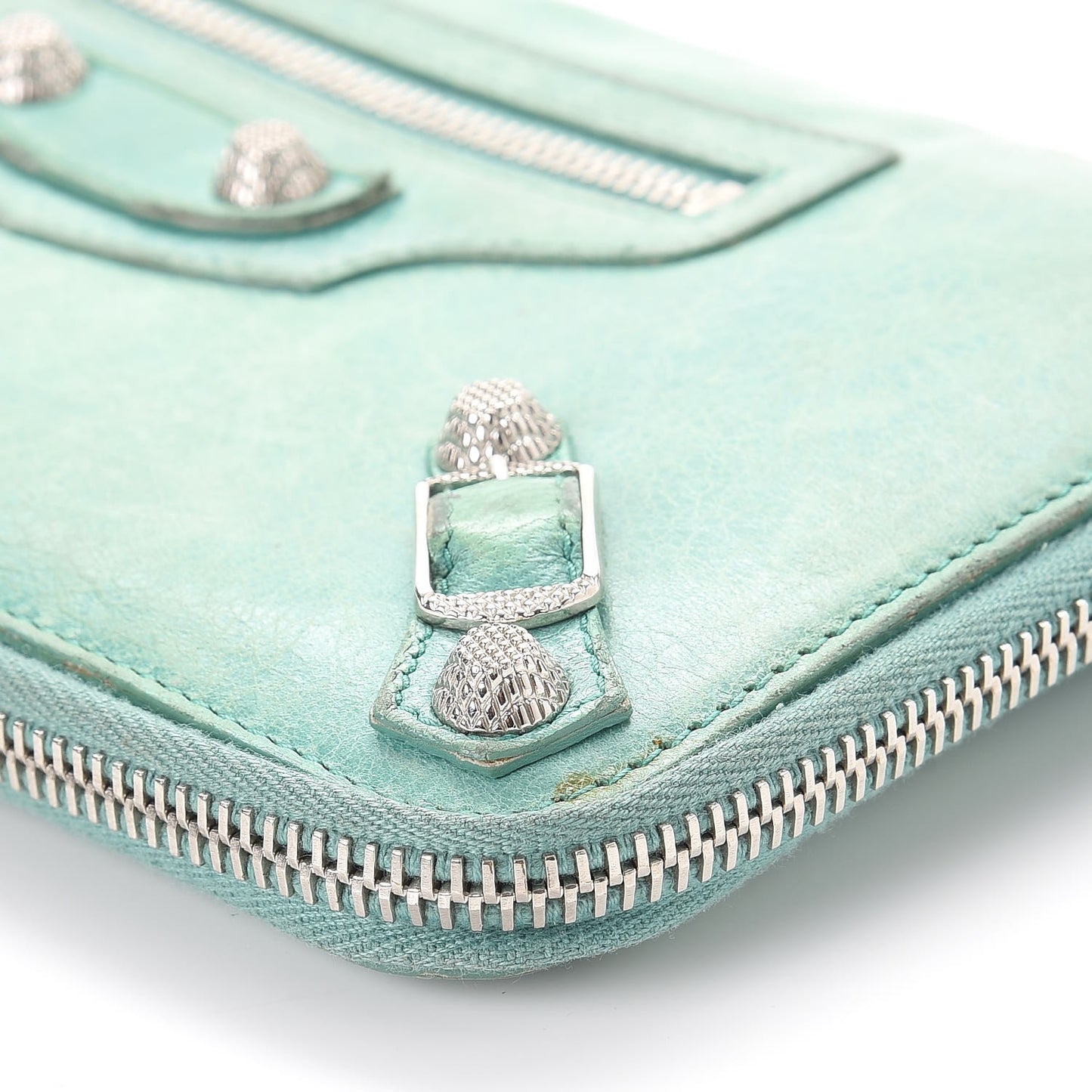 Agneau Giant 12 Silver Hardware Compagnon Wallet Papeete