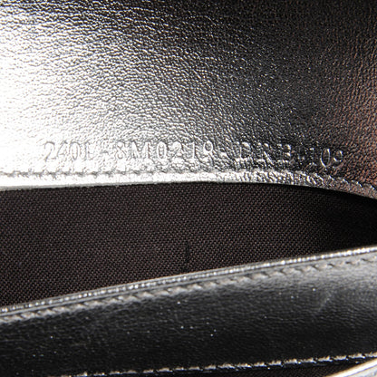 Fendi Metallic Calfskin Wallet On Chain Silver 8 of 8
