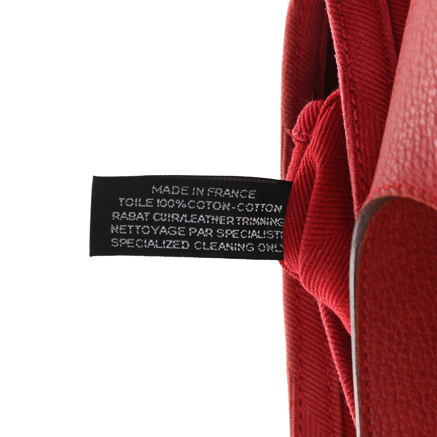 Chevron Herringbone Toile Vache Liegee Valparaiso Tote PM Rouge Garance