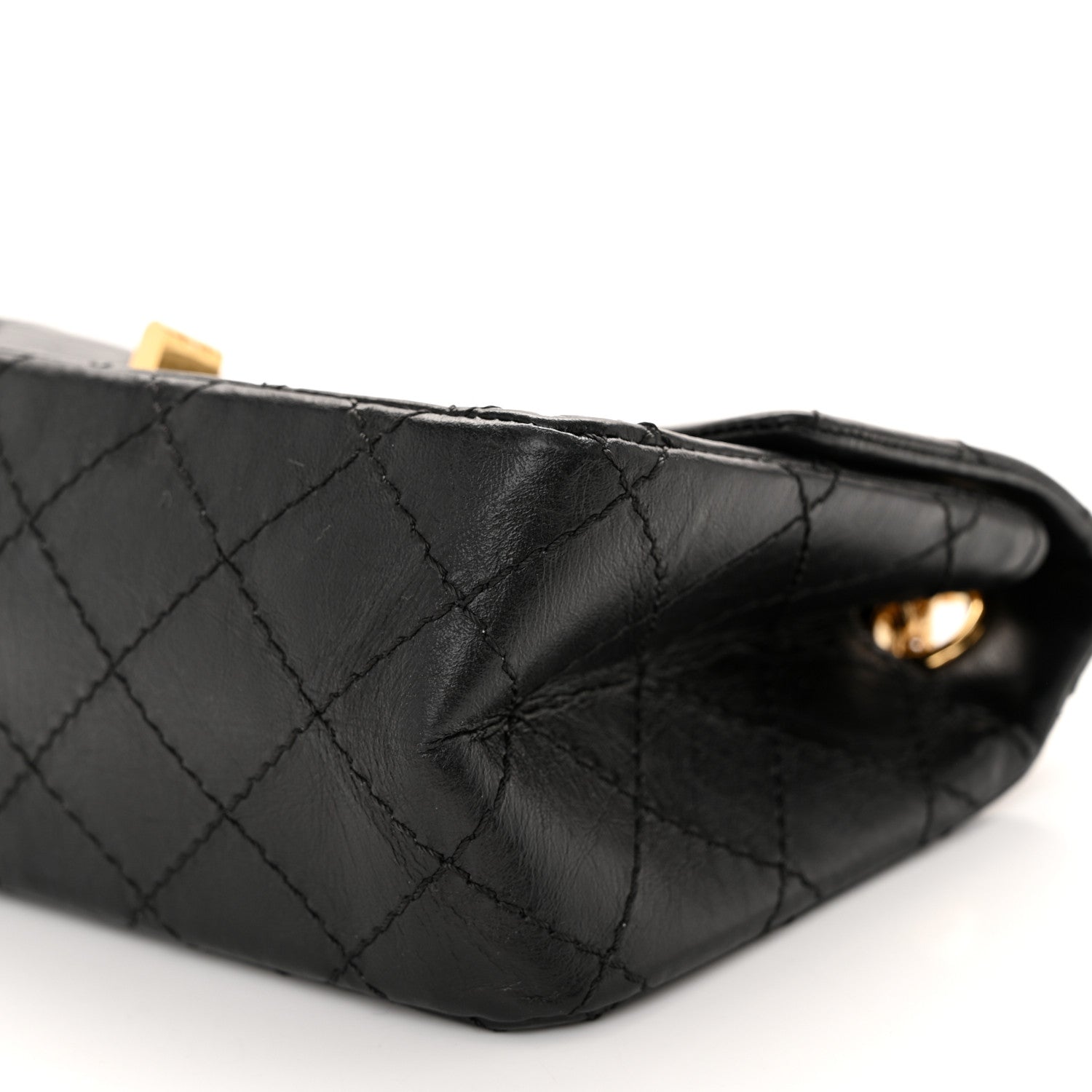 Chanel Aged Calfskin Quilted 2.55 Reissue Mini Flap Black 10 of 10