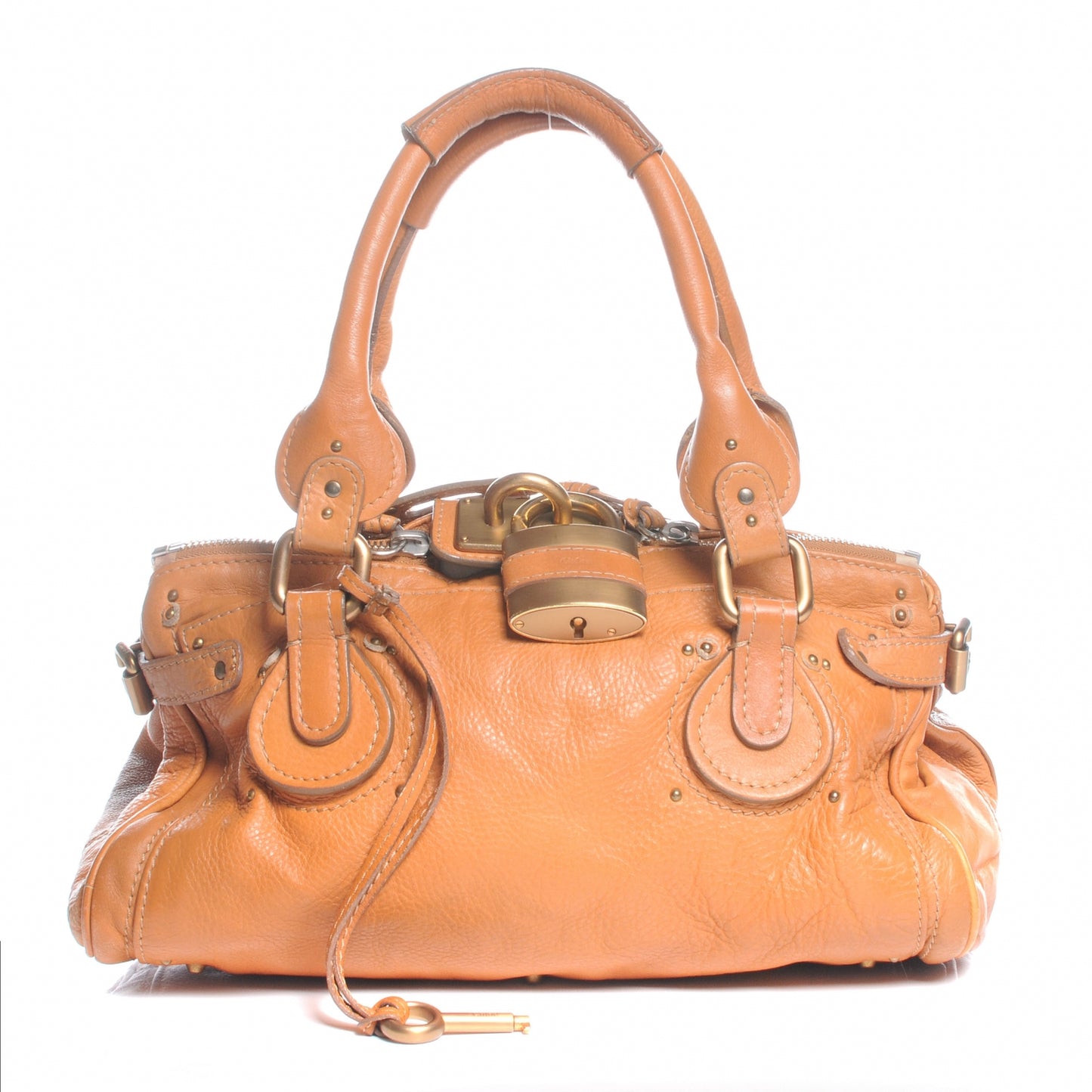 Leather Paddington Satchel Camel