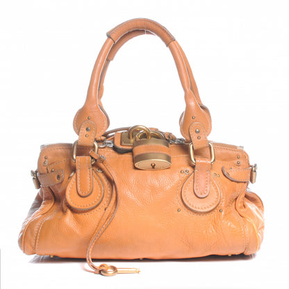Chloe Leather Paddington Satchel Camel 1 of 8