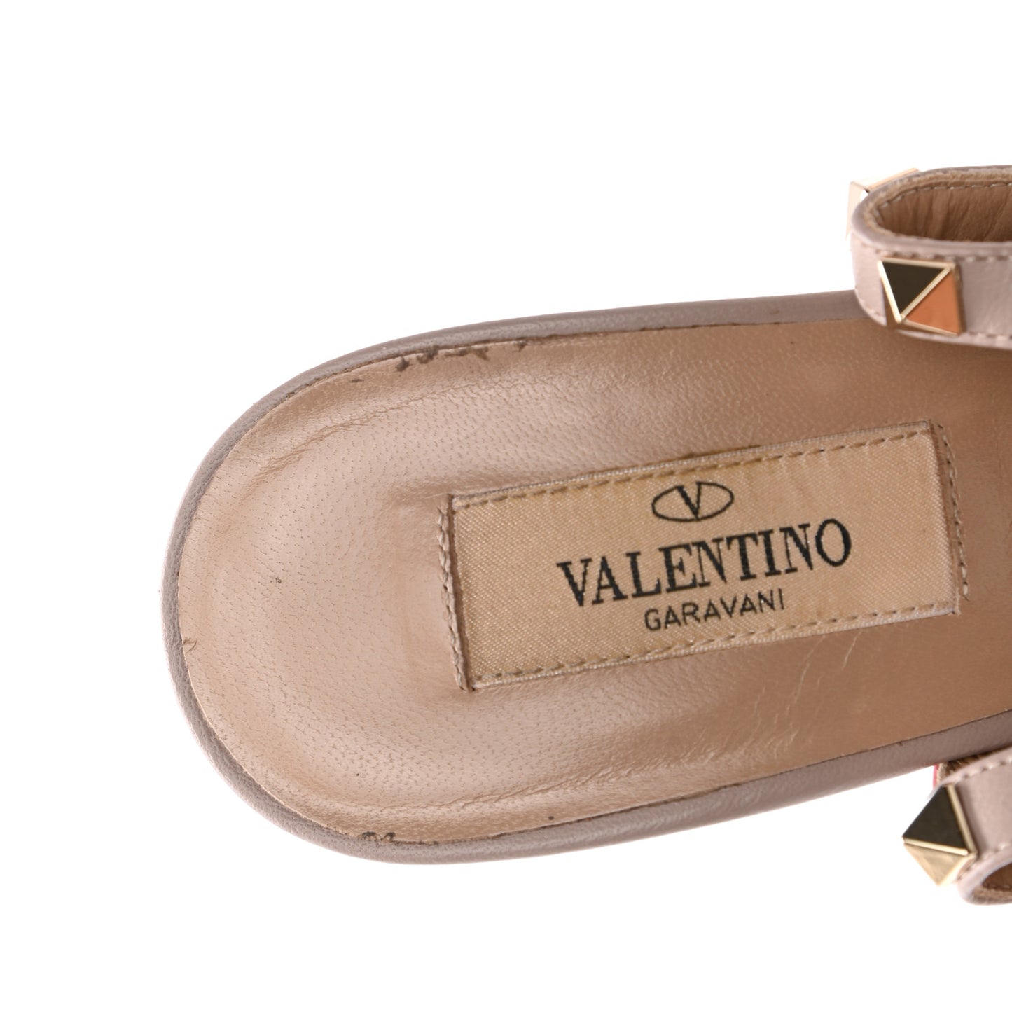 Patent Rockstud Ankle Strap 100mm Pumps 40 Paradise Rose Poudre