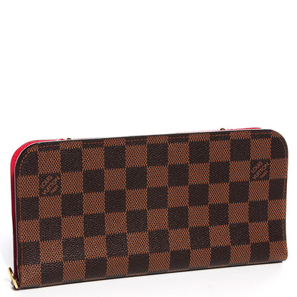 Louis Vuitton Damier Ebene Insolite Wallet Red 3 of 8