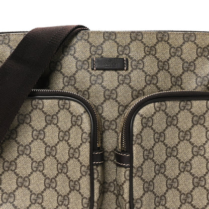 Gucci GG Plus Monogram Front Pocket Messenger Dark Brown 8 of 10