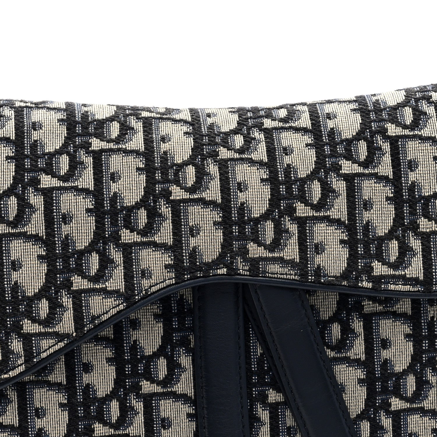 Christian Dior Oblique Saddle Bag Blue 8 of 10